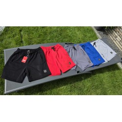 Szorty Patriotyczne Niebieskie z Orłem | Spodenki z Kieszeniami na Suwak