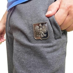 Spodnie dresowe patriotyczne z orłem ciemnoszare | Imperium Sklep