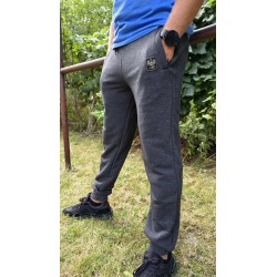 Spodnie dresowe patriotyczne z orłem ciemnoszare | Imperium Sklep