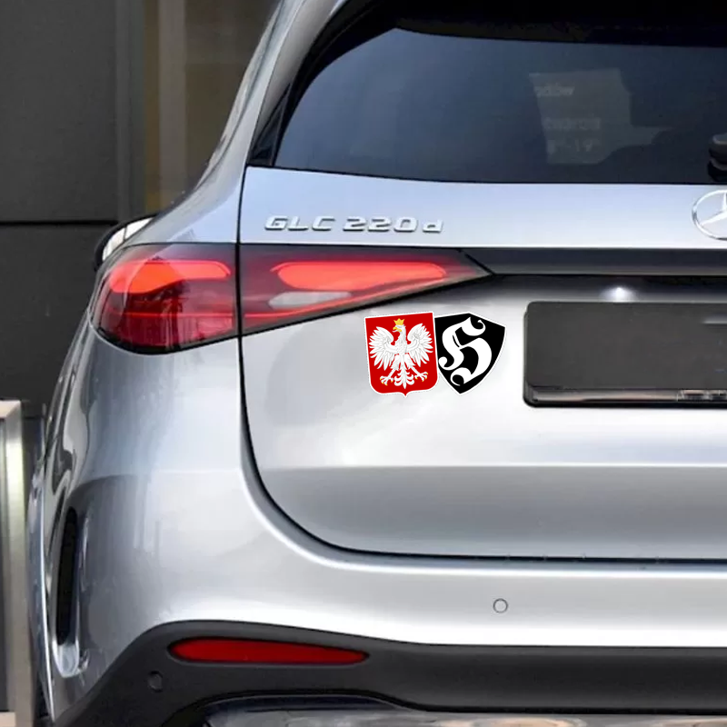 Naklejka samochodowa Hooligans Poland