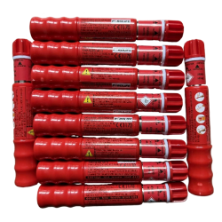 race, pirotechnika Warszawa Włochy, Okęcie, Ochota, raca teleskopowa