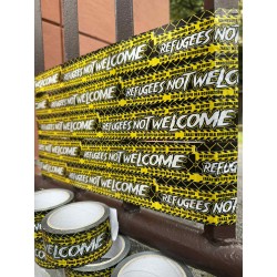 Taśma REFUGEES NOT WELCOME