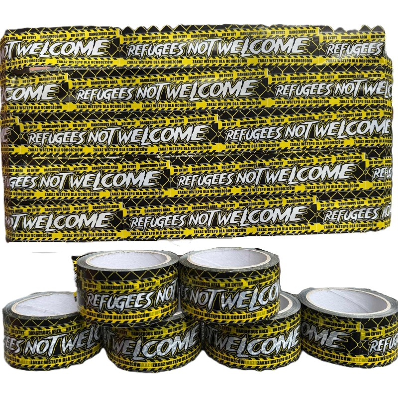 Taśma REFUGEES NOT WELCOME