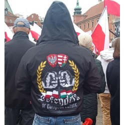 kurtka patriotyczna męska czarna Polska Węgry - Grafika patriotyczna