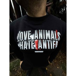 Bluza Love Animal Hate Antifa – IMPERIUM Streetwear