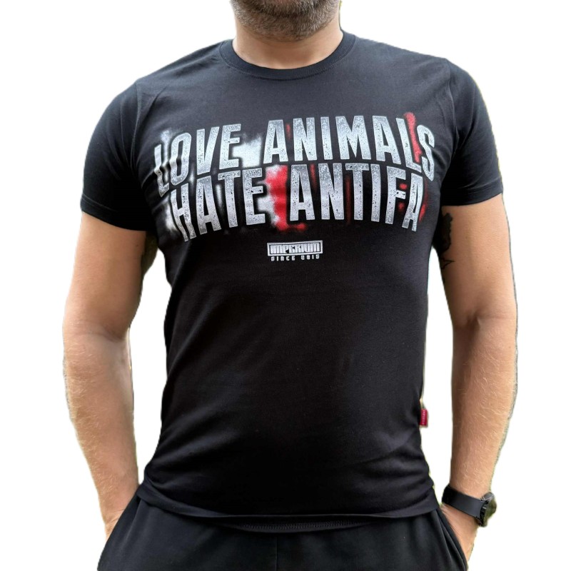 Koszulka Love Animal Hate Antifa – IMPERIUM Streetwear