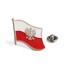 Pins patriotyczny - Flaga Polski z Orłem