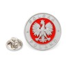 Pins patriotyczny okrągły - Orzeł Polski
