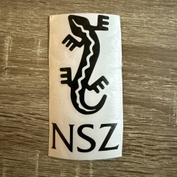 naklejka patriotyczna na samochód NARODOWE SIŁY ZBROJNE, naklejka auto