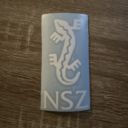 naklejka patriotyczna na samochód NARODOWE SIŁY ZBROJNE, naklejka auto