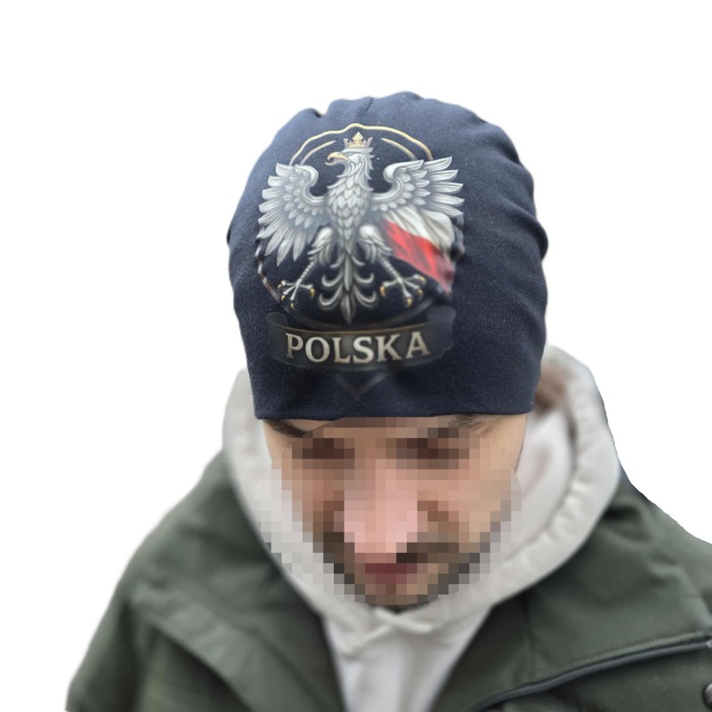 Czapka patriotyczna - Orzeł z Flagą