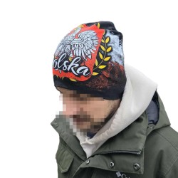 Czapka patriotyczna - Polska z Orłem