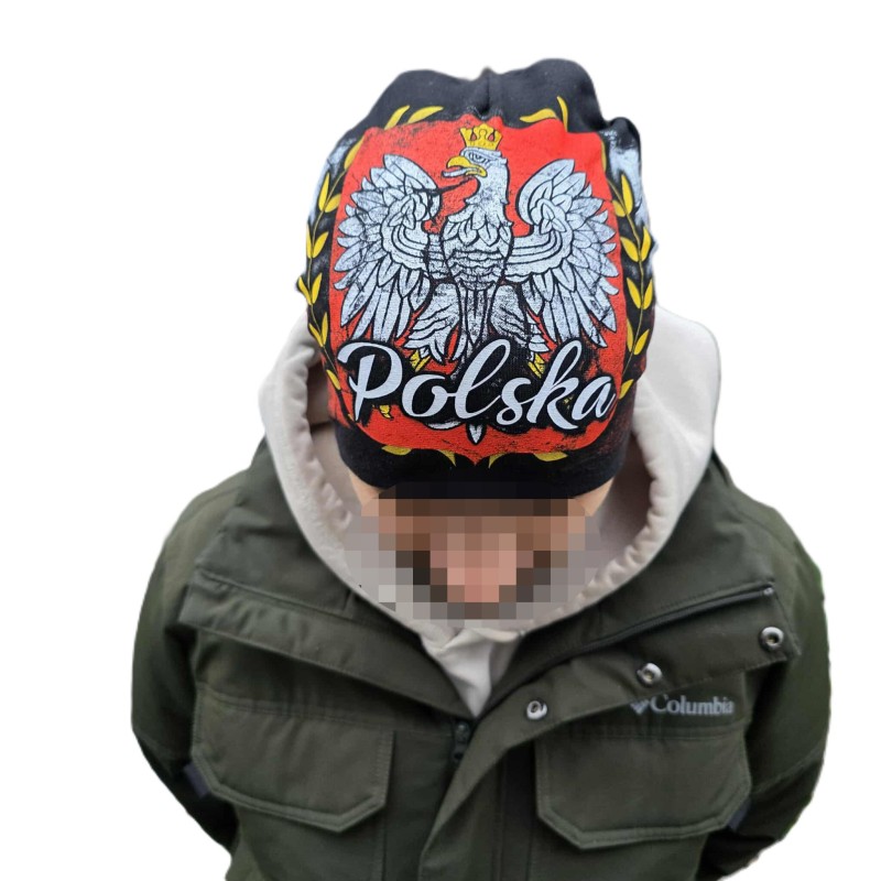 Czapka patriotyczna - Polska z Orłem