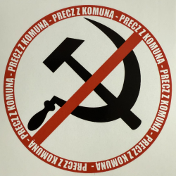 Vlepki Precz z komuną - antykomuna