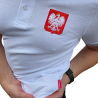 Biała koszulka polo - Godło Polski