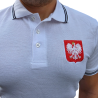 Biała koszulka polo - Godło Polski