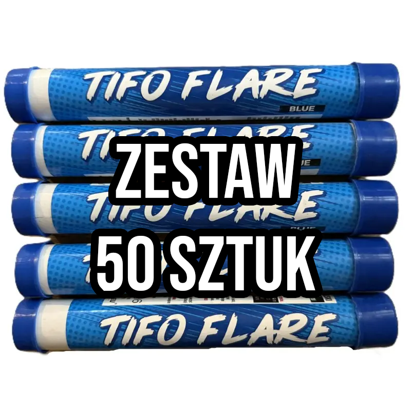 Niebieska Raca Torcia Manna - Zestaw 50 sztuk