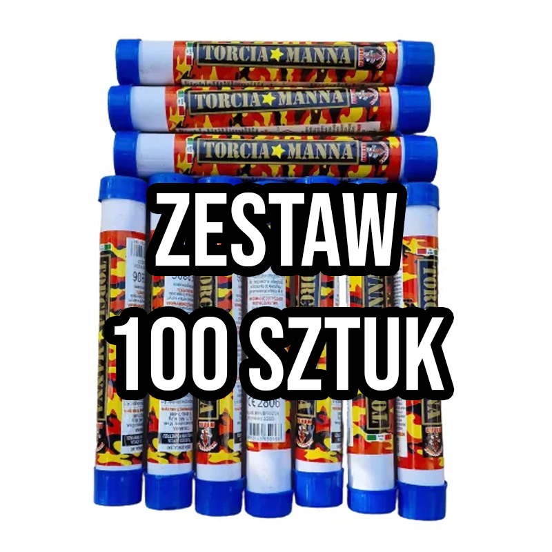 Niebieska Raca Torcia Manna - Zestaw 10 sztuk