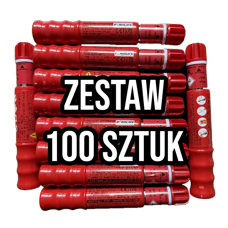 Raca morska teleskopowa Red PF1 P1 3/50/1 (wysuwana) - ZESTAW 100 SZTUK