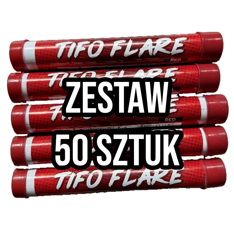 Czerwona Raca Torcia Manna - Zestaw 50 sztuk