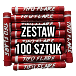 Czerwona Raca Torcia Manna - Zestaw 100 sztuk