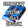 Stroboskopy - ZESTAW 72 x 3 - 216 sztuk.