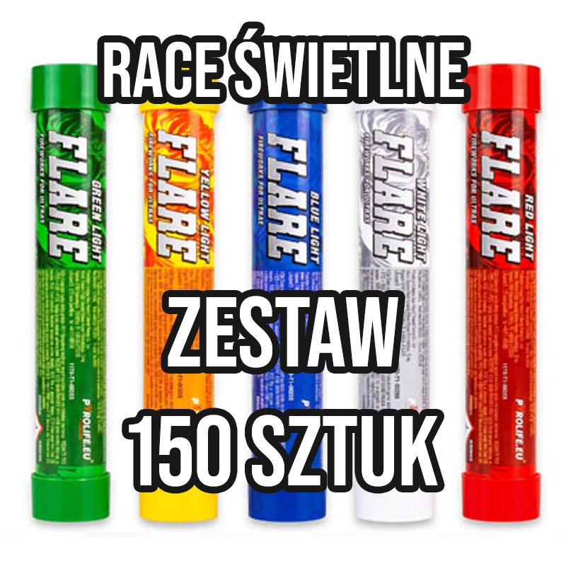 Race świetlne - zestaw 150 sztuk