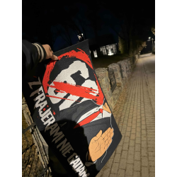 wycieraczka przed drzwi z nadrukiem anty 60, jebać kapusi, STOP 60