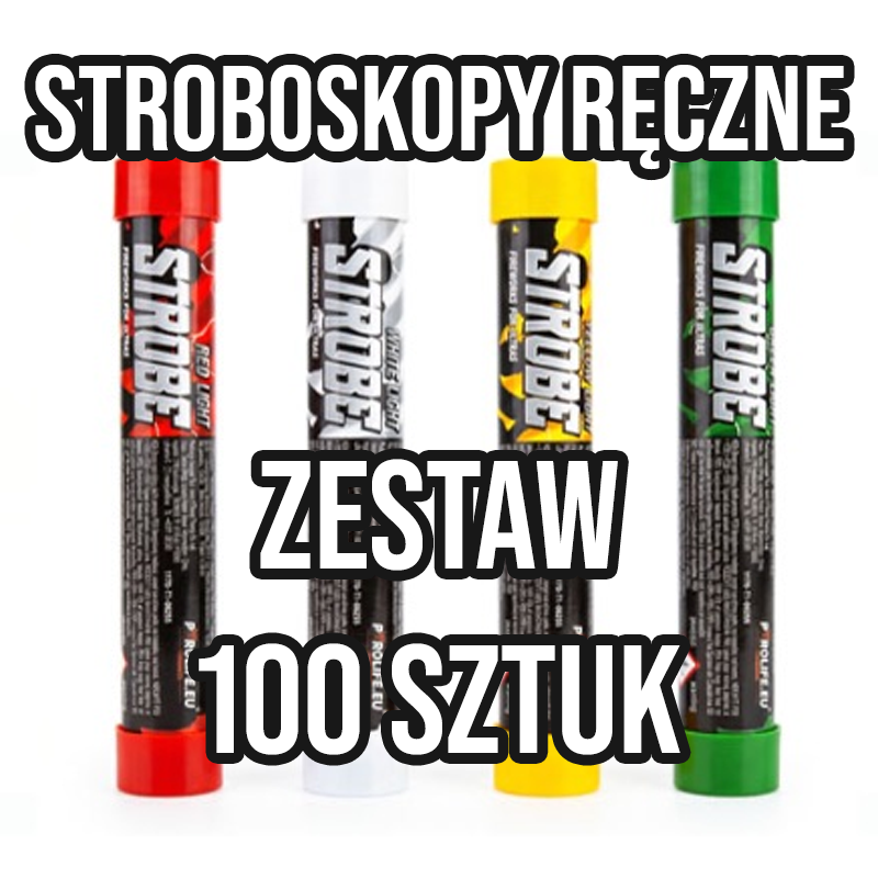 Stroboskopy ręczne - zestaw 150 sztuk