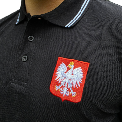 Koszulka czerwona POLO FLAGA POLSKI