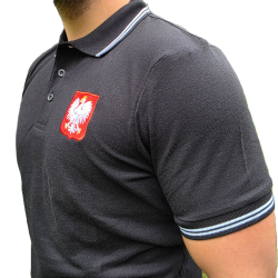 Koszulka czerwona POLO FLAGA POLSKI