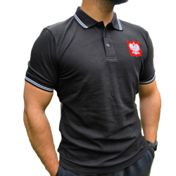 Koszulka czerwona POLO FLAGA POLSKI