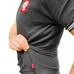 Koszulka czerwona POLO FLAGA POLSKI