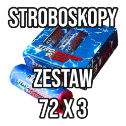 Stroboskopy - ZESTAW 72 x 3 - 216 sztuk.