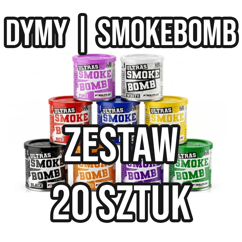 Zestaw dymów | Smoke Bomb - 20 sztuk