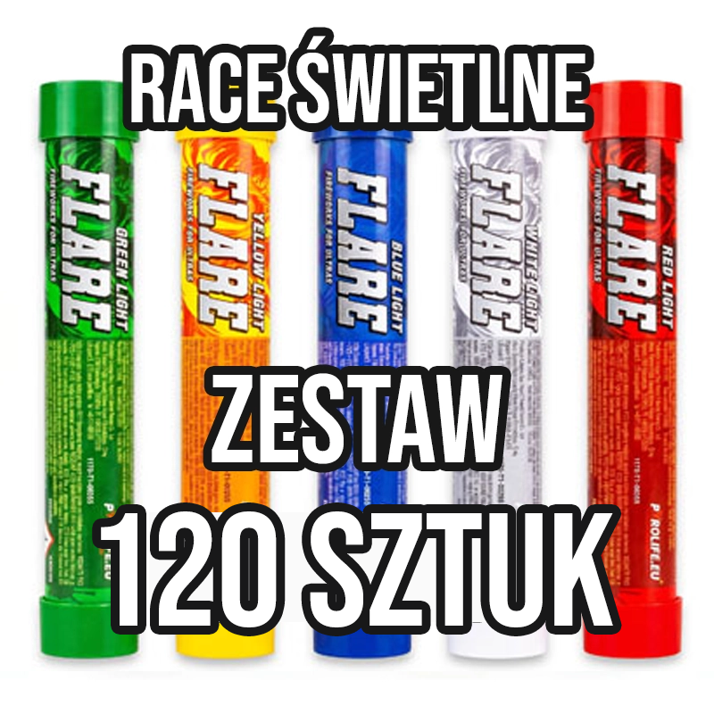 Race świetlne - zestaw 150 sztuk