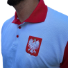 Koszulka POLO biało-czerwona z Godłem Polski