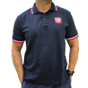 Koszulka polo Polska czarna z orłem | Imperium
