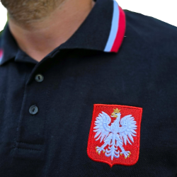 copy of Koszulka POLO biało-czerwona z Godłem Polski