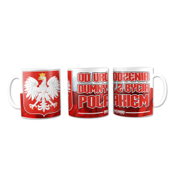 Kubek Od urodzenia dumny z bycia Polakiem