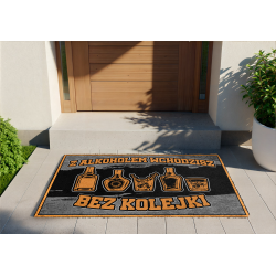 Wycieraczka „Z alkoholem wchodzisz bez kolejki” – butelki | Imperium