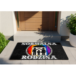 Wycieraczka „Normalna rodzina” – antytęczowy wzór | Imperium