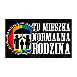 Wycieraczka „Tu mieszka normalna rodzina” | Imperium