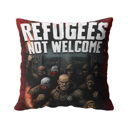 Poduszka Refugees not welcome