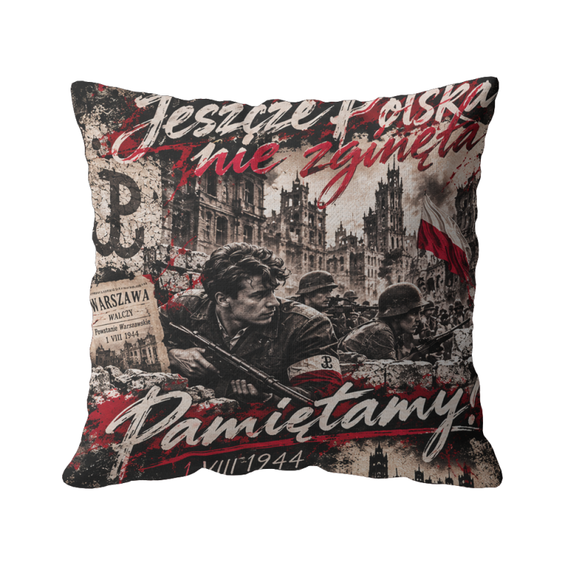 Poduszka patriotyczna „Pamiętamy” - Powstanie Warszawskie 1944 | Imperium