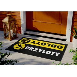 Wycieraczka „Przyloty i odloty” – motyw lotniczy