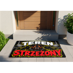 Wycieraczka „Teren strzeżony” – rottweiler | Imperium
