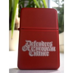 Zapalniczka DEFENDERS OF EUROPEAN CULTURE czerwona