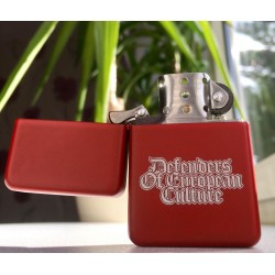 Zapalniczka DEFENDERS OF EUROPEAN CULTURE czerwona