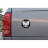 Naklejka samochodowa Orzeł na czarnym tle